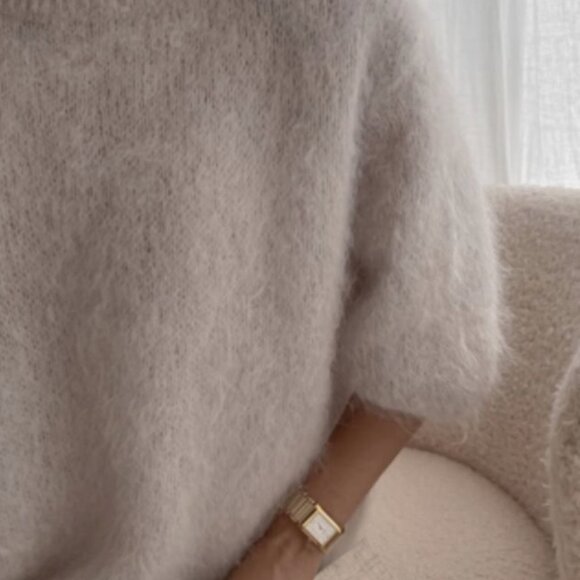 COS Sweaters - COS Soft Mohair-Blend Sweater in Light Beige